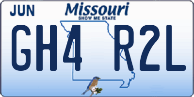 MO license plate GH4R2L