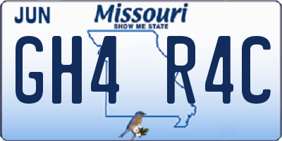MO license plate GH4R4C