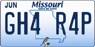 MO license plate GH4R4P