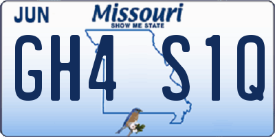 MO license plate GH4S1Q
