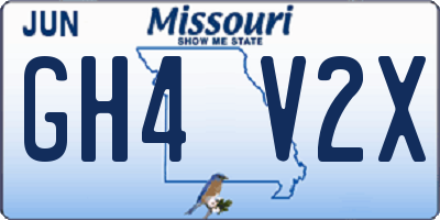MO license plate GH4V2X