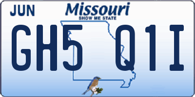 MO license plate GH5Q1I