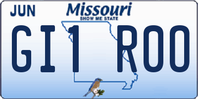 MO license plate GI1R0O