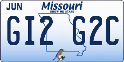 MO license plate GI2G2C