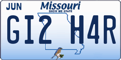 MO license plate GI2H4R