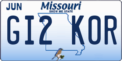 MO license plate GI2K0R