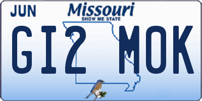 MO license plate GI2M0K