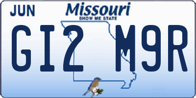 MO license plate GI2M9R