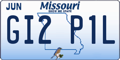 MO license plate GI2P1L