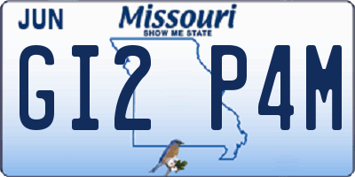 MO license plate GI2P4M
