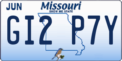 MO license plate GI2P7Y