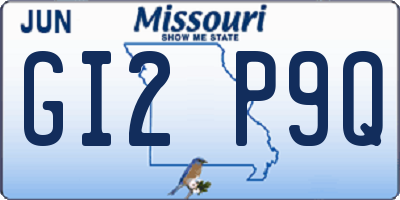 MO license plate GI2P9Q