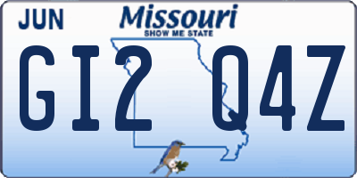 MO license plate GI2Q4Z