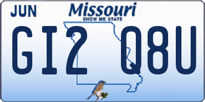MO license plate GI2Q8U