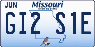 MO license plate GI2S1E