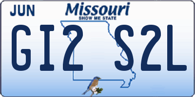 MO license plate GI2S2L