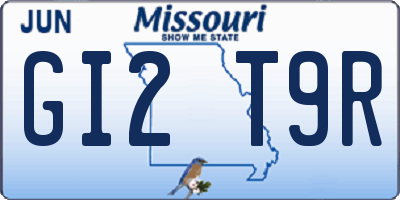 MO license plate GI2T9R