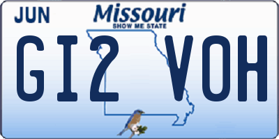 MO license plate GI2V0H
