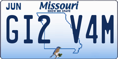 MO license plate GI2V4M