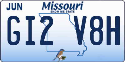 MO license plate GI2V8H
