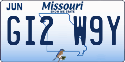 MO license plate GI2W9Y