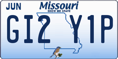 MO license plate GI2Y1P