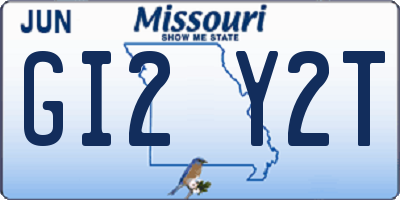 MO license plate GI2Y2T