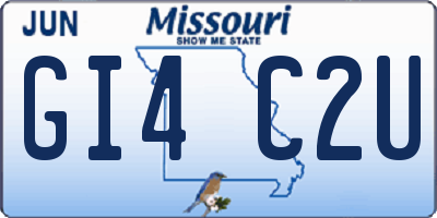 MO license plate GI4C2U