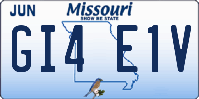 MO license plate GI4E1V