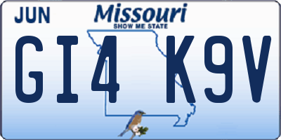 MO license plate GI4K9V