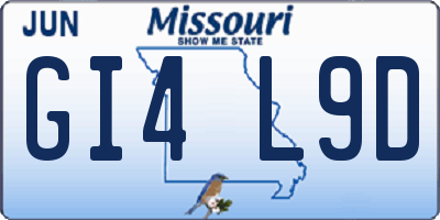 MO license plate GI4L9D