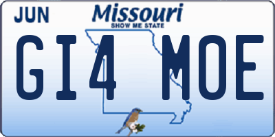MO license plate GI4M0E