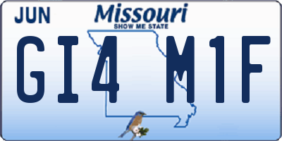 MO license plate GI4M1F