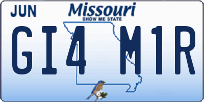 MO license plate GI4M1R