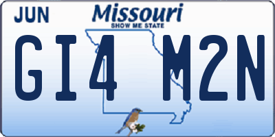 MO license plate GI4M2N