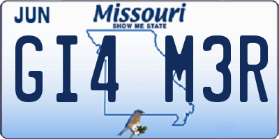 MO license plate GI4M3R