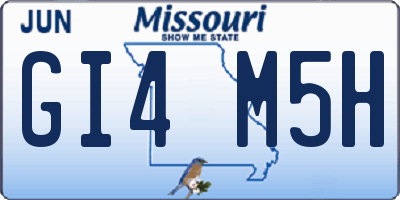 MO license plate GI4M5H