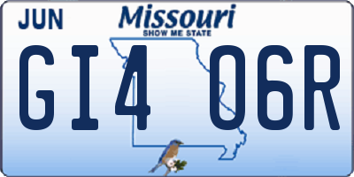 MO license plate GI4O6R