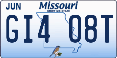 MO license plate GI4O8T