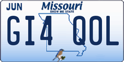 MO license plate GI4Q0L