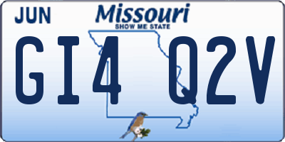 MO license plate GI4Q2V