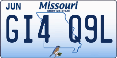 MO license plate GI4Q9L