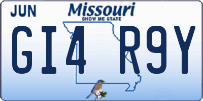 MO license plate GI4R9Y