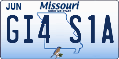 MO license plate GI4S1A