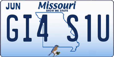 MO license plate GI4S1U
