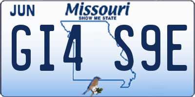 MO license plate GI4S9E