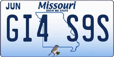 MO license plate GI4S9S