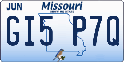 MO license plate GI5P7Q