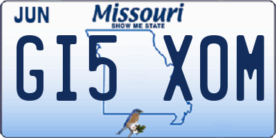 MO license plate GI5X0M