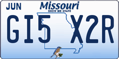 MO license plate GI5X2R